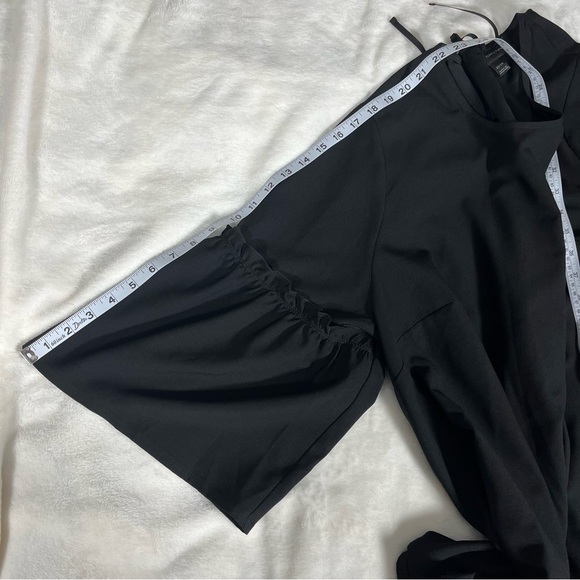 Lane Bryant RN 118641 Bell Sleeve Black Zip Up Blouse Women’s Plus Size 22/24 - Picture 11 of 11